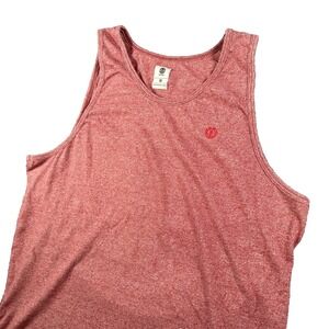Element Tank Top Mens Medium Mauve Heather Tree Logo Scoop Neck Workout Yoga Y2K